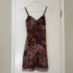 *NWT* Floral Paisley Spaghetti Strap Dress